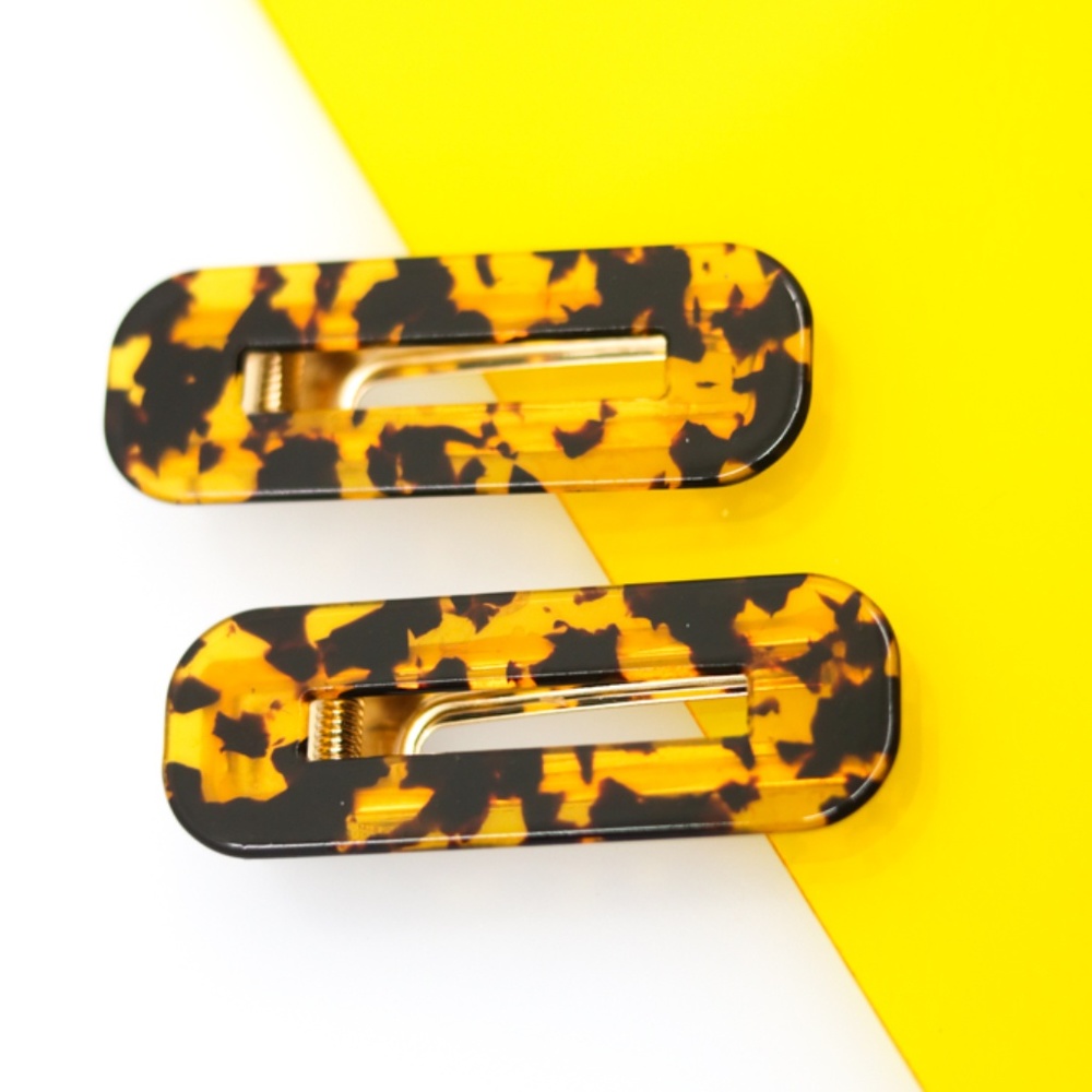 Aesthetic Marble Block Duo Clips - Original Tortoi